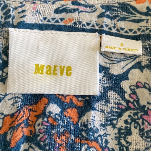 Maeve Anthropologie Gianna printed wrap top bohemian faux wrap floral print - Picture 6 of 16